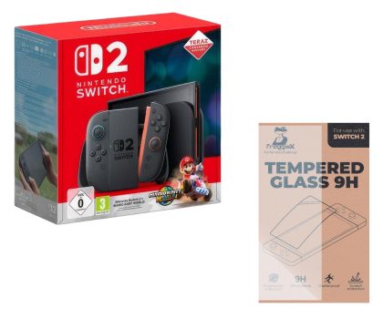 Konsola Nintendo Switch Nintendo Switch 2 + Mario Kart World + Szkło  9H FroggieX